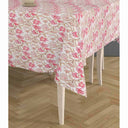 LXINDIA Table Cloth RRC Super Soft Brushed Microfiber Cotton Dining Rectangular Table Covers Pink