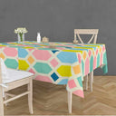 LXINDIA Table Cloth RRC Super Soft Brushed Microfiber Cotton Dining  Rectangular Table Covers Pink Yellow