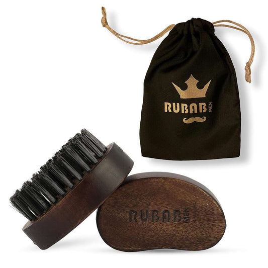 LX INDIA Beard Brush RUBAB MEN Travel Friendly Nylon Bristle Beard Brush