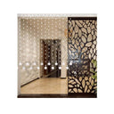 LXINDIA Curtains Rustiha Acrylic Crystal Beads Semi Sheer Tie Top Curtain with 30 Mm Glass Drops