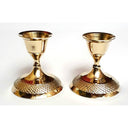 LX INDIA Candle Holders S.S TRADERS Yellow Brass Candle Stand Candle Holde