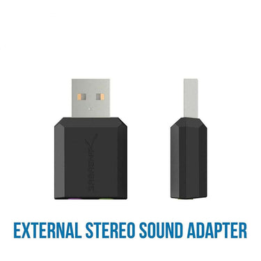 LXINDIA Sound Card SABRENT USB EXTERNAL STEREO 3D SOUND ADAPTER (BLACK)