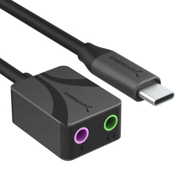 LXINDIA Sound Card SABRENT USB TYPE-C AUDIO ADAPTER