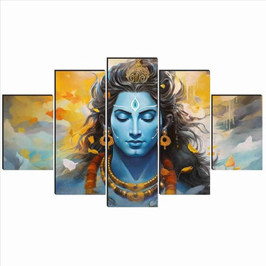 LXINDIA photo frame SAF Shiva Paintings For Wall Decoration Set Of Five