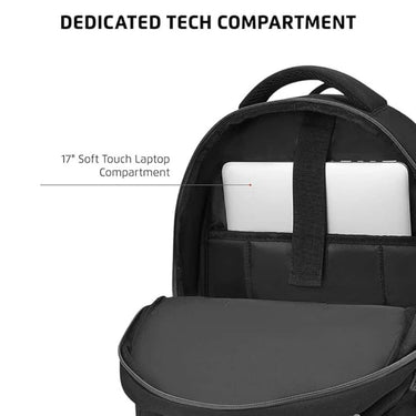 LXINDIA Bag SAFARI Quirk 30L Laptop Backpack 2 compartments (Black)