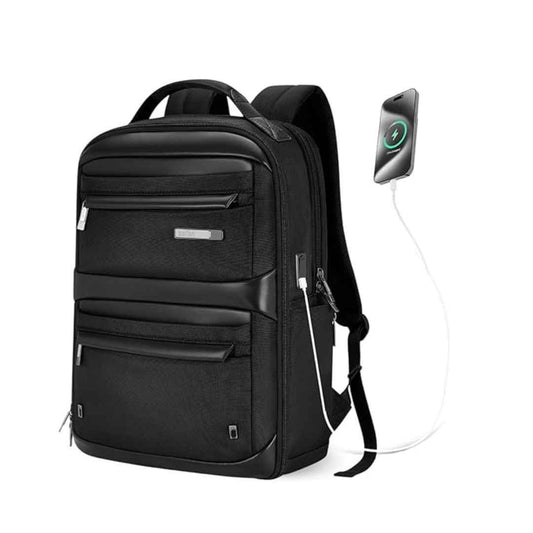 LX INDIA Travel Bag Safari SELECT 30L ASTRAL Formal 4 Compartment Backpack 17 Inch Laptop Pocket Premium Fabric 180 Degree Opening Water Resistant USB Charging  (Black)