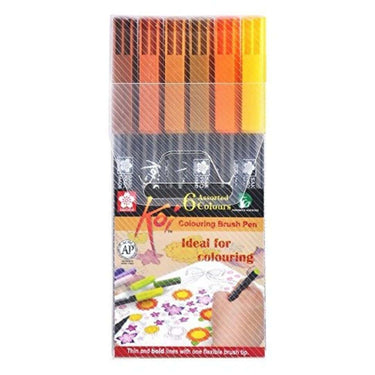 LXINDIA Sketch Pen Sakura Koi Coloring Open Stock Sketch Pen (Medium Pack Of 6)