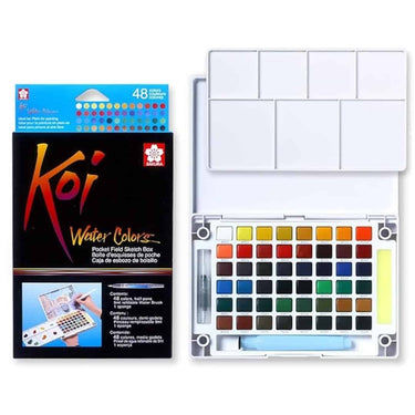 LXINDIA Water colour Sakura XNCW 48N Koi Watercolor Field 48 Color Sketch Set