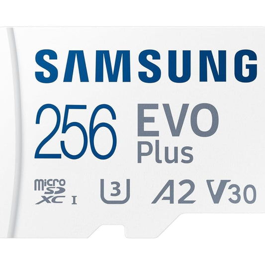 LX INDIA SD Card SAMSUNG EVO Plus 256GB Micro w/SD Adaptor SDXC, Up-to 160MB/s,Memory Card