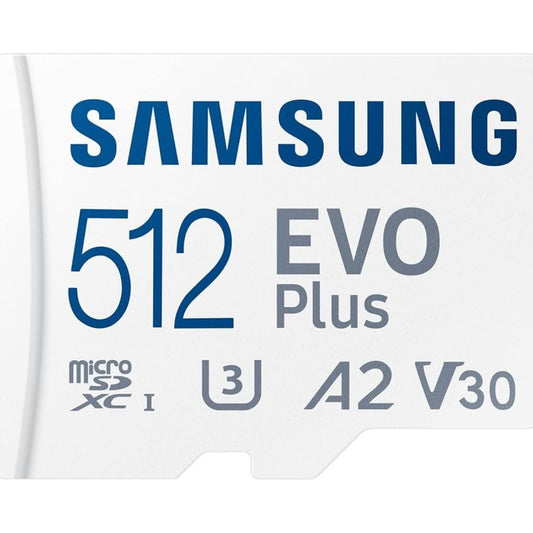 LX INDIA SD Card Samsung EVO Plus 512GB Micro SDXC w/SD Adaptor, Up-to 160MB/s,Memory Card,