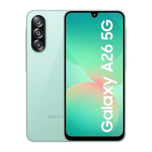LX INDIA Mobile Phones 8GB+128GB Samsung Galaxy A26 5G (Awesome Mint, 8GB RAM)