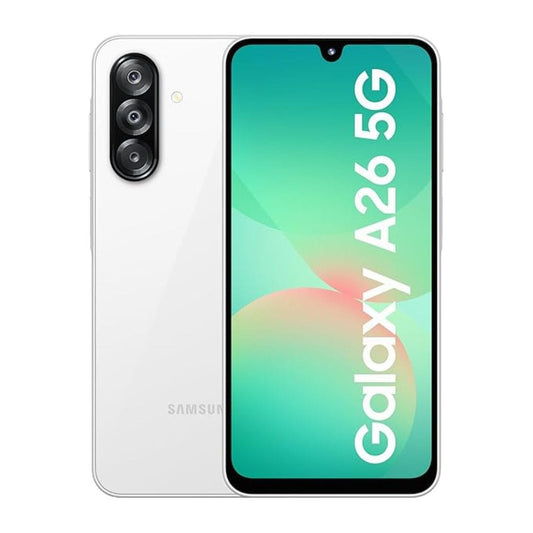 LX INDIA Mobile Phones Samsung Galaxy A26 5G (Awesome White, 6GB, 128GB)