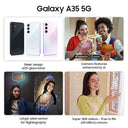 LXINDIA Smart phone Samsung Galaxy A35 5G (Awesome Iceblue 8GB RAM 128GB Storage)