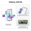 LXINDIA Smart phone Samsung Galaxy A35 5G (Awesome Iceblue 8GB RAM 128GB Storage)