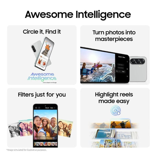 LXINDIA Smart phone Samsung Galaxy A56 5G (Awesome Graphite, 8GB, 256GB)
