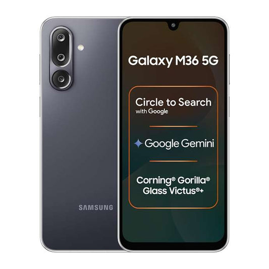 LX INDIA Mobile Phones Samsung Galaxy M36 5G (Velvet Black, 8 GB RAM, 256 GB Storage)