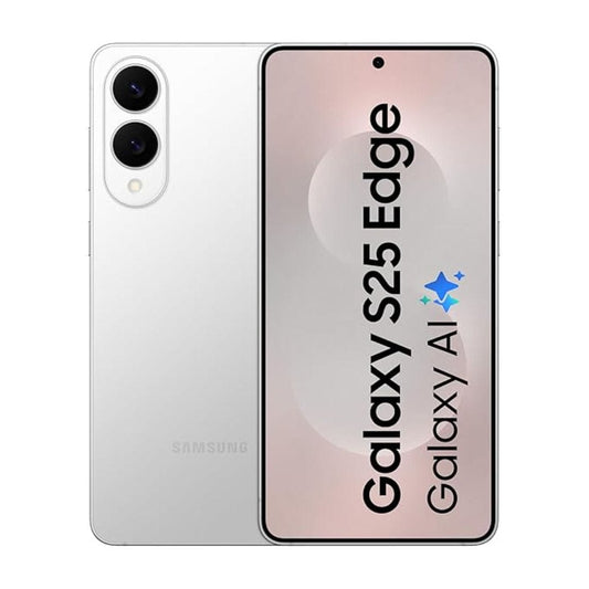 LX INDIA Mobile Phones 12GB+256GB Samsung Galaxy S25 Edge 5G AI Smartphone (Titanium Silver)
