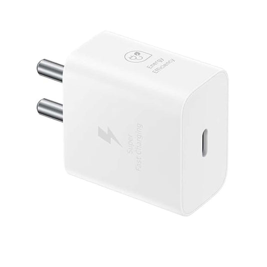 LXINDIA Mobile Charger Samsung Original 25W Type C Travel Adaptor without Cable (White)