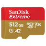 LXINDIA SD Card SanDisk Extreme 512GB microSDXC UHS-I V30 CARD