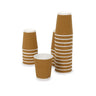 LXINDIA Disposables SANWALSA Brown Pack 50 Paper Disposable Ripple Cup