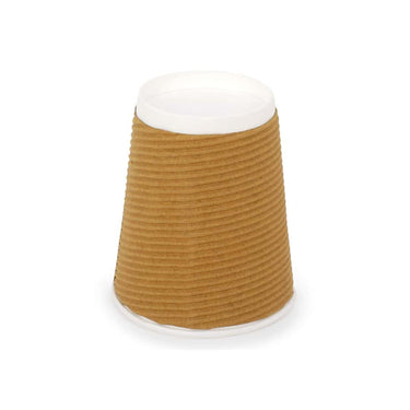 LXINDIA Disposables SANWALSA Brown Pack 50 Paper Disposable Ripple Cup