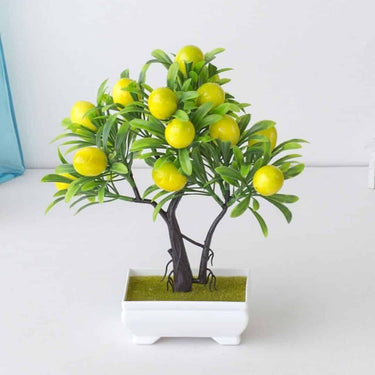 LXINDIA Plants SATYAM KRAFT 1 PC Artificial Lemon Bonsai Tree