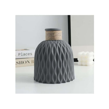 LXINDIA vases SATYAM KRAFT 1 Piece Unbreakable Nordic Plastic Vase (Grey)