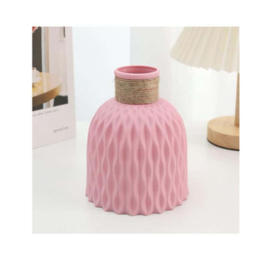 LXINDIA vases SATYAM KRAFT 1 Piece Unbreakable Nordic Plastic Vase (Pink)