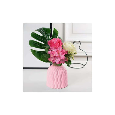 LXINDIA vases SATYAM KRAFT 1 Piece Unbreakable Nordic Plastic Vase (Pink)