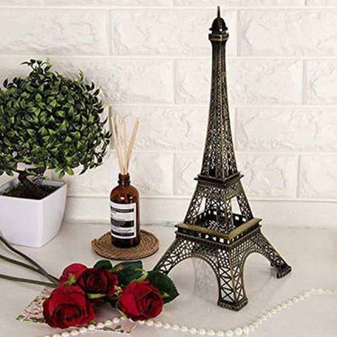 LXINDIA Show Piece SATYAM KRAFT Metal Eiffel Tower Antique Vintage Statue