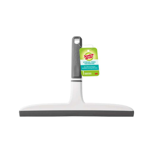 LXINDIA Cleaning wiper Scotch-Brite Kit Squeegee (Dual Blade, Grey &amp; White)