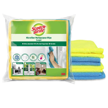 LXINDIA Cleaning Towel Scotch-Brite Microfiber Cloth/Wipe 4 pcs