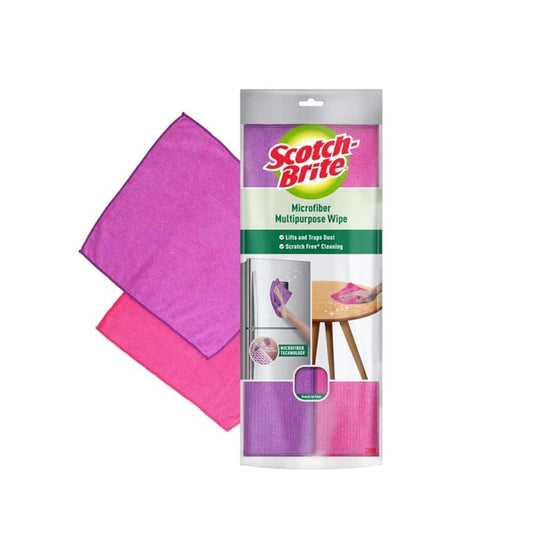 LXINDIA Wipes Scotch-Brite Microfiber Multipurpose Wipe (Pack of 2)