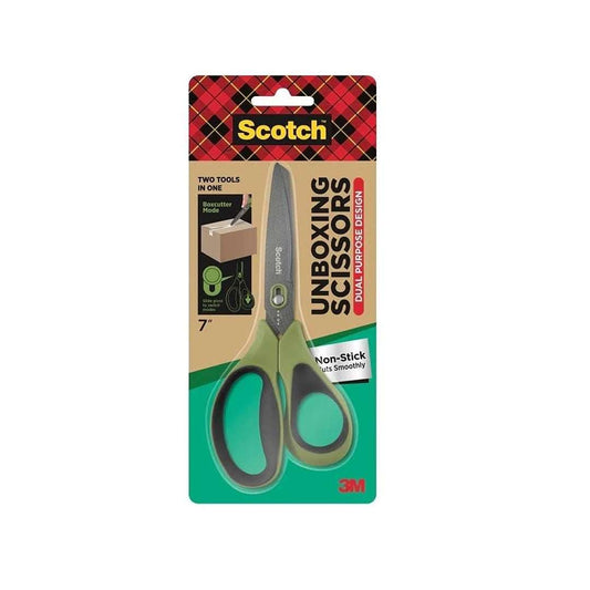 LX INDIA scissors Scotch Dual-Purpose Scissor Cum Cutter (Green)