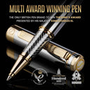 LXINDIA Pens Scriveiner Chrome Rollerball Pen Silver with Gold