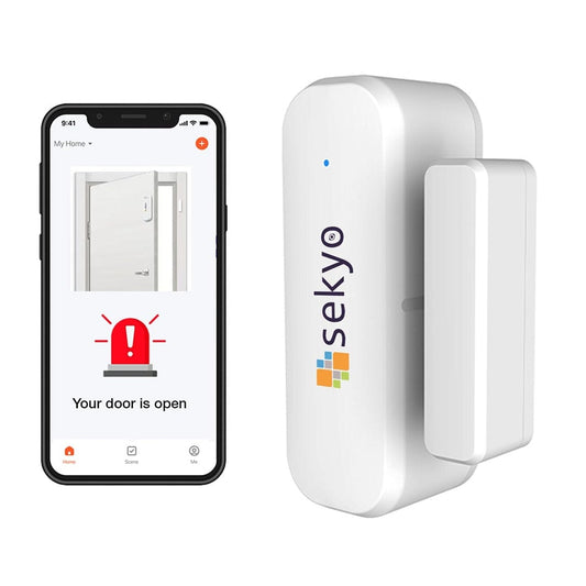 LX INDIA Smart Home Security Alarm Kit Sekyo Smart WiFi Door & Window Sensor Alarm | No‑Hub Magnetic Security System