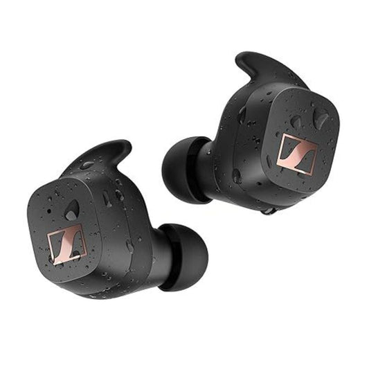 LX INDIA Earbuds Sennheiser Sport True Wireless in Ear Earbuds Bluetooth Headphone with Mic (Black)