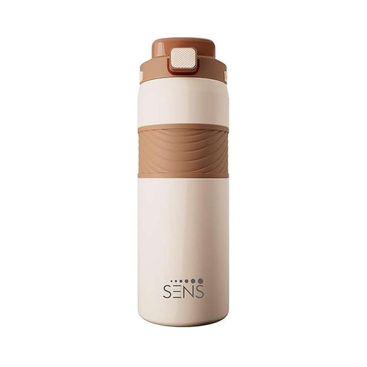 LX INDIA Water Bottle SENS Hydra Dual Stainless Steel Water Bottle 800 ml ,Chestnut