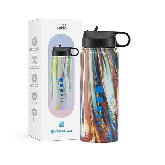 LX INDIA Water Bottle SENS Hydra Glam 304 Stainless Steel Sipper Water Bottle , Red