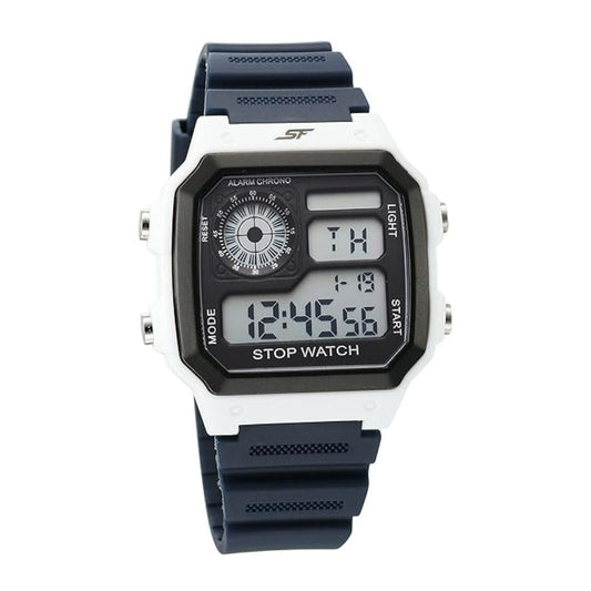 LX INDIA Digital Watch SF Hexa Digital Dark Blue Polyurethane Strap Watch for Unisex