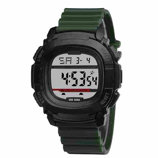 LX INDIA Digital Watch Green Shocknshop Digital Sports Latest Multifunctional Electronic LED Black Dial Wrist Watch for Men Boys -WCH84