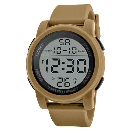 LX INDIA Digital Watch Beige Shocknshop LED Digital Sports Multi Functional