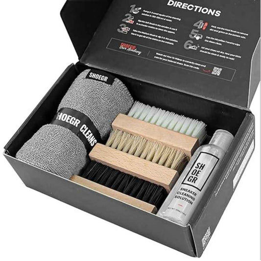 LX INDIA Shoe cleaning set SHOEGR Ultimate Sneaker Cleaning Kit | Shoe Cleaner for Nubuck, Canvas, Knit, Trainers, Multi-Material & Suede