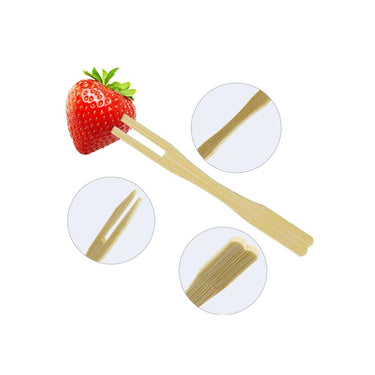 LXINDIA Disposables Shop and Shoppee Disposable Wooden Fruit Forks