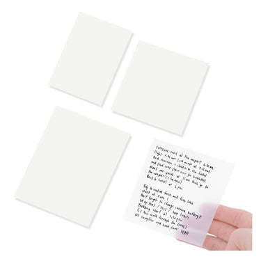 LX INDIA Sticky Notes SHUTTLE ART 50 Sheets Transparent Sticky Notes