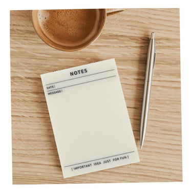 LX INDIA Sticky Notes SHUTTLE ART Clear Transparent to Do List Sticky Notes(50 Sheets)