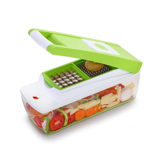 LX INDIA Chopper Signoraware 14 in 1 Multi-Purpose Vegetable and Fruit Chopper - Multicolour
