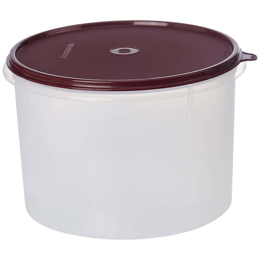 LXINDIA Containers Signoraware 3.5 Litres Round Modular Plastic Containers Brown