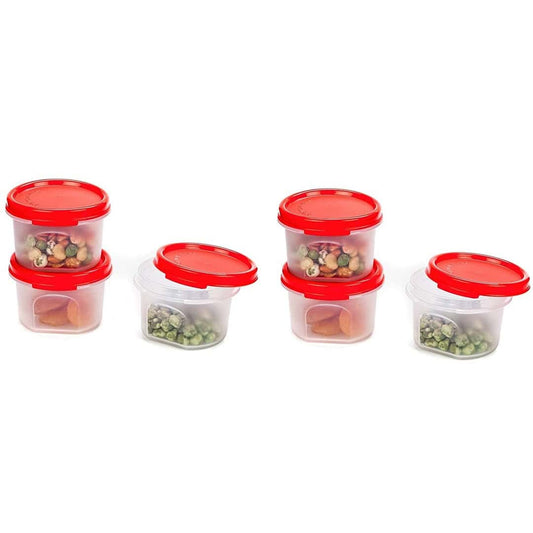 LXINDIA Containers Signoraware Modular Plastic Container Set of 6 200ml