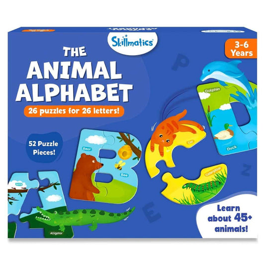 LX INDIA puzzle Skillmatics Animal Alphabet Puzzle Ages 3, 4, 5, 6